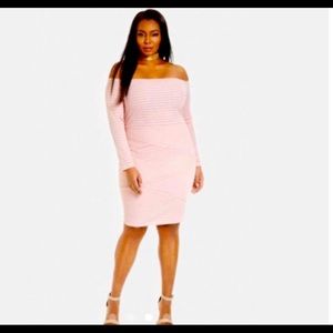 LIGHT PINK BODY CON DRESS